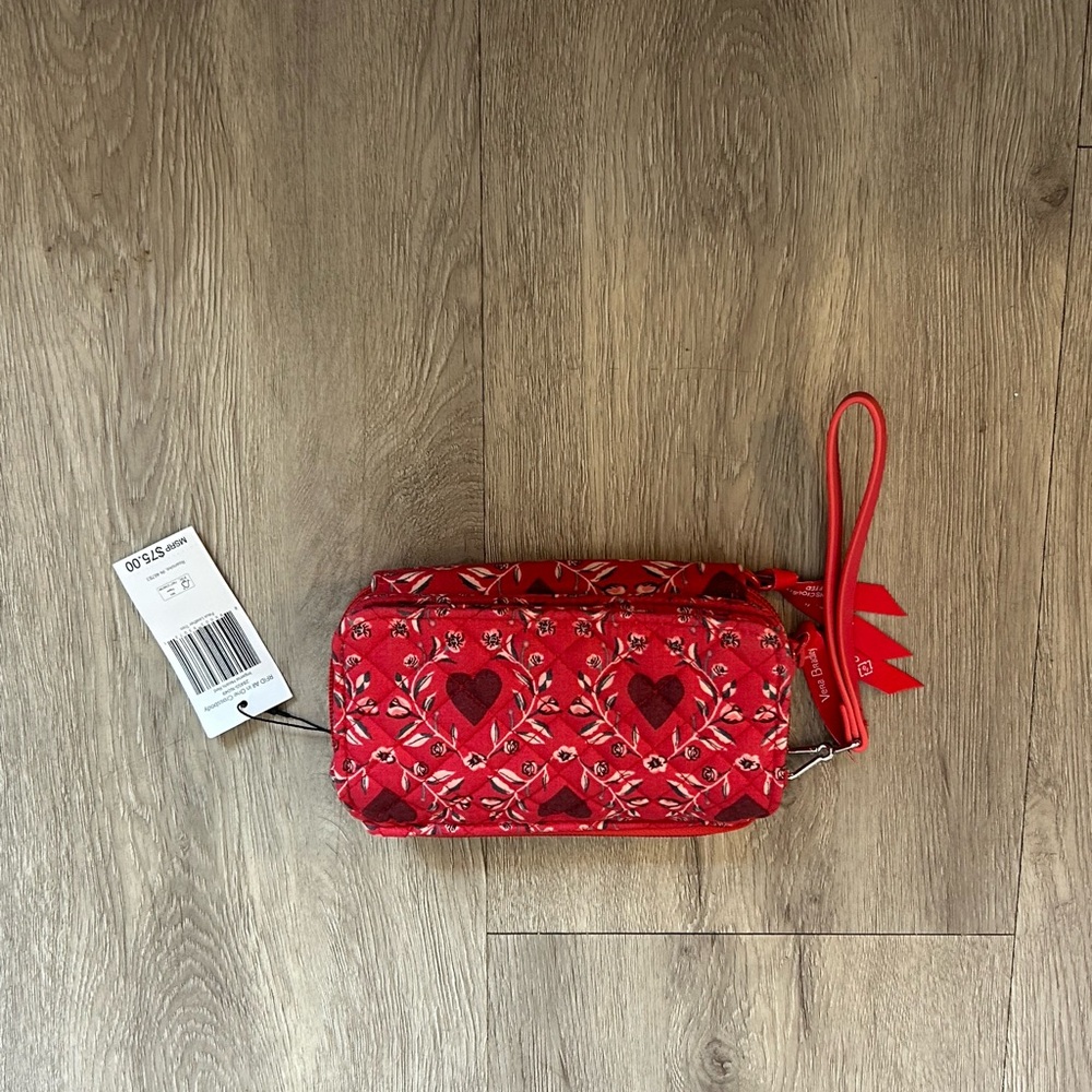 Vera Bradley Red Clutch Wristlet Elegant Evening Accessory